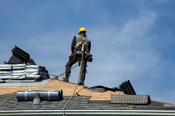 Professional Flat Roof Repair technician working in Hastings-on-Hudson, NY